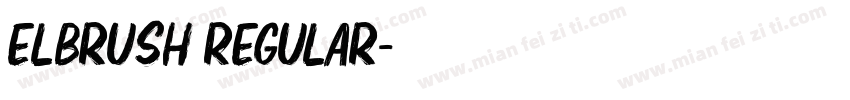 Elbrush Regular字体转换